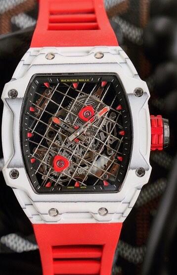 Review Richard Mille RM 27-04 Tourbillon Rafael Nadal Titanium Red Rubber Copy Watch